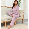 image:imagePrinStory Womens Pajama Sets Button Down Pjs 2 Piece Lounge SetPink