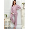 image:imagePrinStory Womens Pajama Sets Button Down Pjs 2 Piece Lounge SetPink