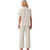 image:imagePrinStory Womens Pajamas Sets Button Down Short Sleeve Pjs S3XLFpapricot Periwinkle