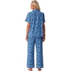 image:imagePrinStory Womens Pajamas Sets Button Down Short Sleeve Pjs S3XLFpblue Flower