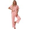 image:imagePrinStory Womens Pajamas Sets Button Down Short Sleeve Pjs S3XLFppink Sunflower