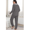 image:imagePrinStory Womens Pajamas Winter Soft Flannel Warm Pjs S2XLDark Gray