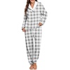 image:imagePrinStory Womens Pajamas Winter Soft Flannel Warm Pjs S2XLFpgray Small Plaid