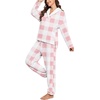 image:imagePrinStory Womens Pajamas Winter Soft Flannel Warm Pjs S2XLFppink Big Plaid