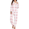 image:imagePrinStory Womens Pajamas Winter Soft Flannel Warm Pjs S2XLFppink Big Plaid