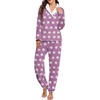 image:imagePrinStory Womens Pajamas Winter Soft Flannel Warm Pjs S2XLFppurple White Flower