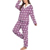 image:imagePrinStory Womens Pajamas Winter Soft Flannel Warm Pjs S2XLFppurple White Flower