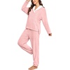image:imagePrinStory Womens Pajamas Winter Soft Flannel Warm Pjs S2XLLight Pink