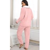 image:imagePrinStory Womens Pajamas Winter Soft Flannel Warm Pjs S2XLLight Pink