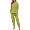 image:imagePrinStory Flannel Pajamas for Women Winter Pajama Set S2XLAvocado Green
