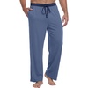 image:imagePrinStory Mens Soft Pajama Pants Lounge Bottoms with Button Fly S2XLZs Gray Blue