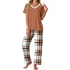 Brown White Plaid