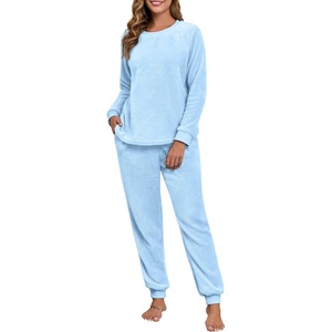 image:imagePrinStory Flannel Pajamas for Women Winter Pajama Set S2XLBlue