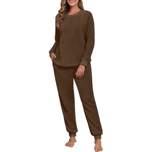 image:imagePrinStory Flannel Pajamas for Women Winter Pajama Set S2XLCoffee