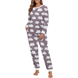 image:imagePrinStory Flannel Pajamas for Women Winter Pajama Set S2XLFpgray Cloud