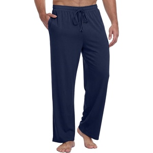 image:imagePrinStory Mens Soft Pajama Pants Lounge Bottoms with Button Fly S2XLNavy Blue