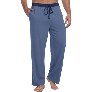 image:imagePrinStory Mens Soft Pajama Pants Lounge Bottoms with Button Fly S2XLZs Gray Blue