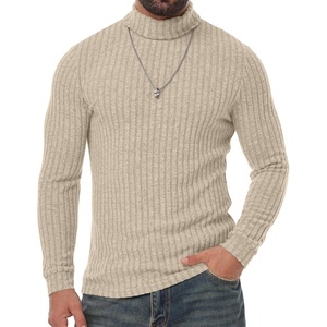 image:imagePrinStory Mens Thermal Long Sleeve Shirts Mock Turtleneck Tops S2XLApricot
