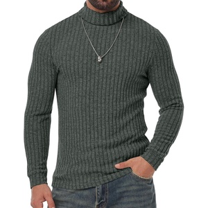 image:imagePrinStory Mens Thermal Long Sleeve Shirts Mock Turtleneck Tops S2XLGreen