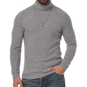 image:imagePrinStory Mens Thermal Long Sleeve Shirts Mock Turtleneck Tops S2XLLight Gray