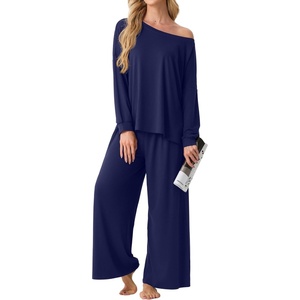 image:imagePrinStory Pajamas for Women Set 2 Piece Lounge Sets S2XLNavy Blue