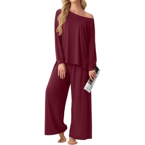 image:imagePrinStory Pajamas for Women Set 2 Piece Lounge Sets S2XLWine Red