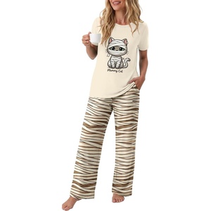 image:imagePrinStory Pajamas for Women Set 2 Piece Soft Pjs Sets S2XLBandage Kitten
