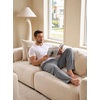 image:imagePrinStory Mens Soft Pajama Pants Lounge Bottoms with Button Fly S2XLArdoise