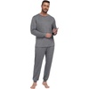 image:imagePrinStory Pajamas Set for Men amp Women Long Sleeve Soft Sleepwear S2XLC Dark Gray