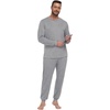 image:imagePrinStory Pajamas Set for Men amp Women Long Sleeve Soft Sleepwear S2XLC Light Gray