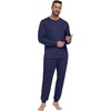 image:imagePrinStory Pajamas Set for Men amp Women Long Sleeve Soft Sleepwear S2XLC Navy Blue