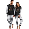 image:imagePrinStory Pajamas Set for Men amp Women Long Sleeve Soft Sleepwear S2XLFp Black Christmas Decrorations