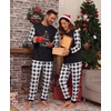 image:imagePrinStory Pajamas Set for Men amp Women Long Sleeve Soft Sleepwear S2XLFp Black Christmas Decrorations