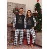 image:imagePrinStory Pajamas Set for Men amp Women Long Sleeve Soft Sleepwear S2XLFp Black Christmas Decrorations