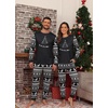 image:imagePrinStory Pajamas Set for Men amp Women Long Sleeve Soft Sleepwear S2XLFp Black Elk