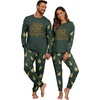 image:imagePrinStory Pajamas Set for Men amp Women Long Sleeve Soft Sleepwear S2XLFp Green Christmas Crew
