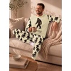 image:imagePrinStory Pajamas Set for Men amp Women Long Sleeve Soft Sleepwear S2XLFp Khaki Ape Man