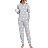image:imagePrinStory Pajamas Set for Men amp Women Long Sleeve Soft Sleepwear S2XLFp Pink Star