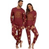 image:imagePrinStory Pajamas Set for Men amp Women Long Sleeve Soft Sleepwear S2XLFp Red Christmas Crew