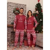 image:imagePrinStory Pajamas Set for Men amp Women Long Sleeve Soft Sleepwear S2XLFp Red Elk