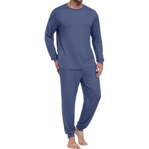 image:imagePrinStory Pajamas Set for Men amp Women Long Sleeve Soft Sleepwear S2XLC Gray Blue