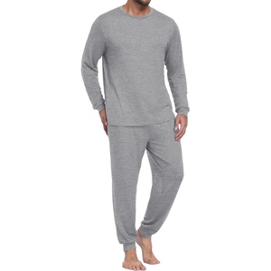 image:imagePrinStory Pajamas Set for Men amp Women Long Sleeve Soft Sleepwear S2XLC Light Gray