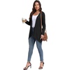 image:imagePrinStory Lightweight Womens Cardigan Long Sleeve Open Front with Pockets1 Black