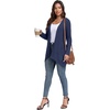 image:imagePrinStory Lightweight Womens Cardigan Long Sleeve Open Front with Pockets3 Navy Blue