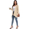 image:imagePrinStory Lightweight Womens Cardigan Long Sleeve Open Front with Pockets4 Oatmeal