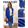 image:imagePrinStory Lightweight Womens Cardigan Long Sleeve Open Front with Pockets5 Royal Blue