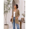 image:imagePrinStory Lightweight Womens Cardigan Long Sleeve Open Front with Pockets8 Khaki