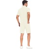 image:imagePrinStory Mens Short Sleeve Outfits Button Down Tracksuit S3XLBeige