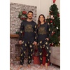 image:imagePrinStory Pajamas Set for Men amp Women Long Sleeve Soft Sleepwear S2XLFp Black Christmas Crew