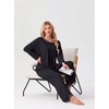 image:imagePrinStory Pajamas for Women Set 2 Piece Compy Full PjsBlack